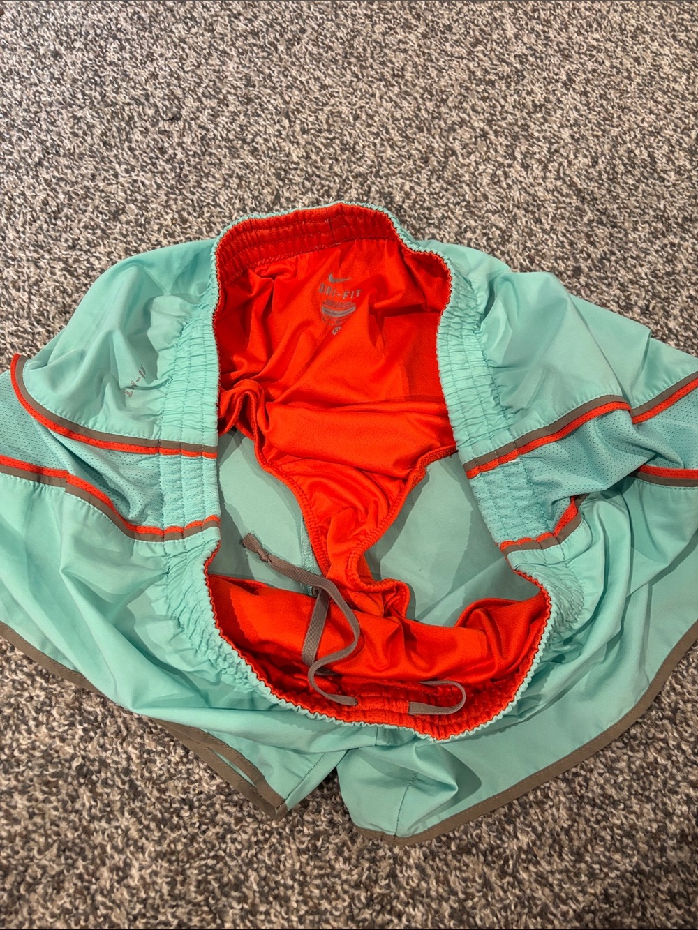 Nike Women’s Running Athletic Shorts - Aqua, Black, Pink Xlarge - Picture 8 of 10